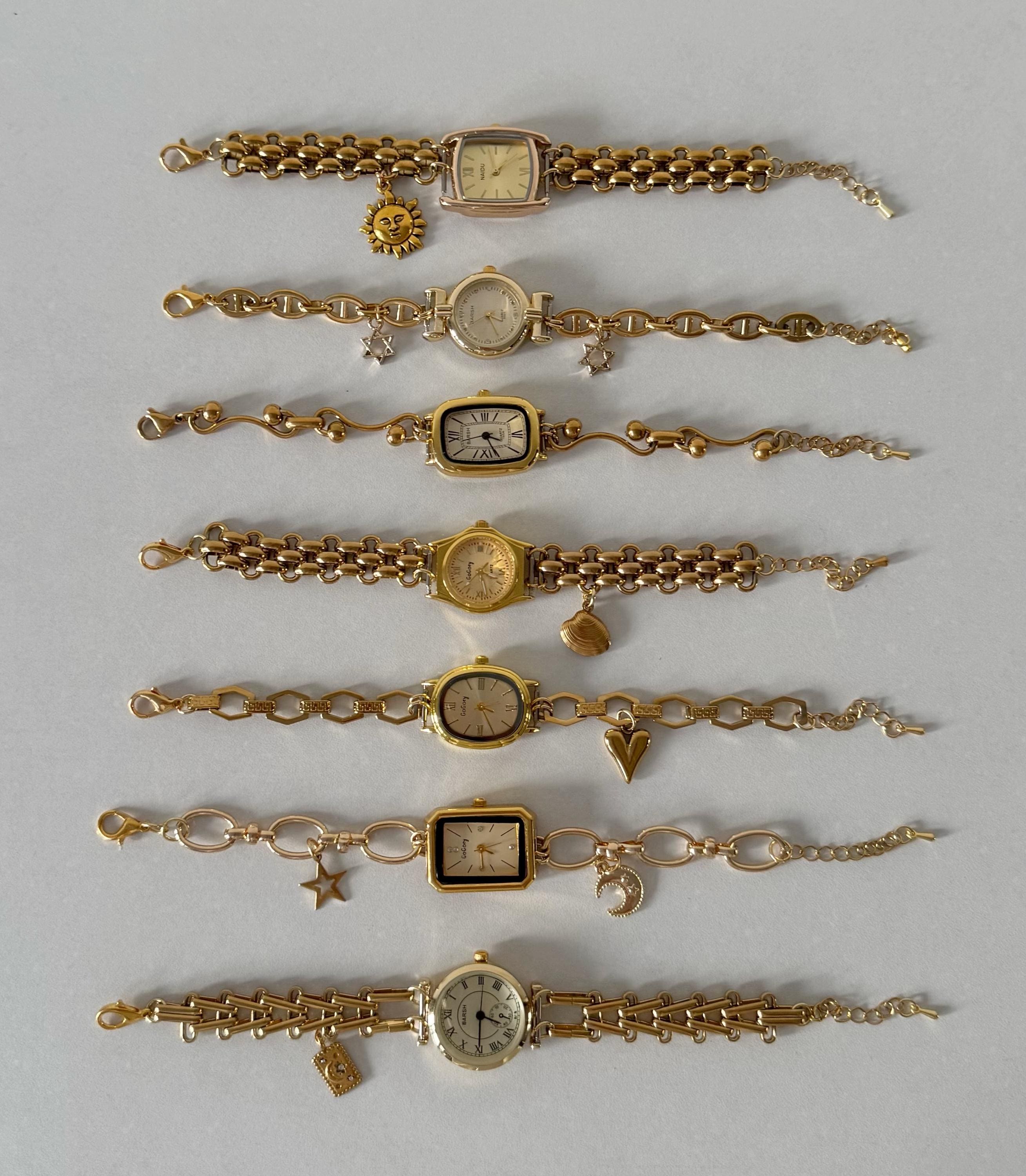Unique Vintage Gold Bracelet and Watch Unique Vintage Gold Bracelet and Watch Vintage... | Depop main image 4