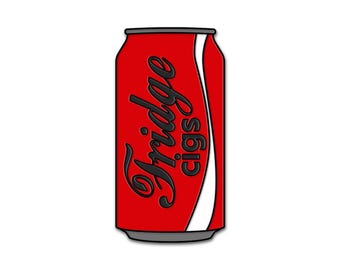 Fridge Cigarette Coke Zero Enamel Pin