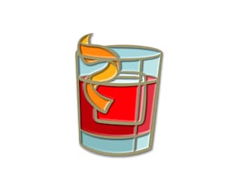 Negroni Classic Cocktail Enamel Pin