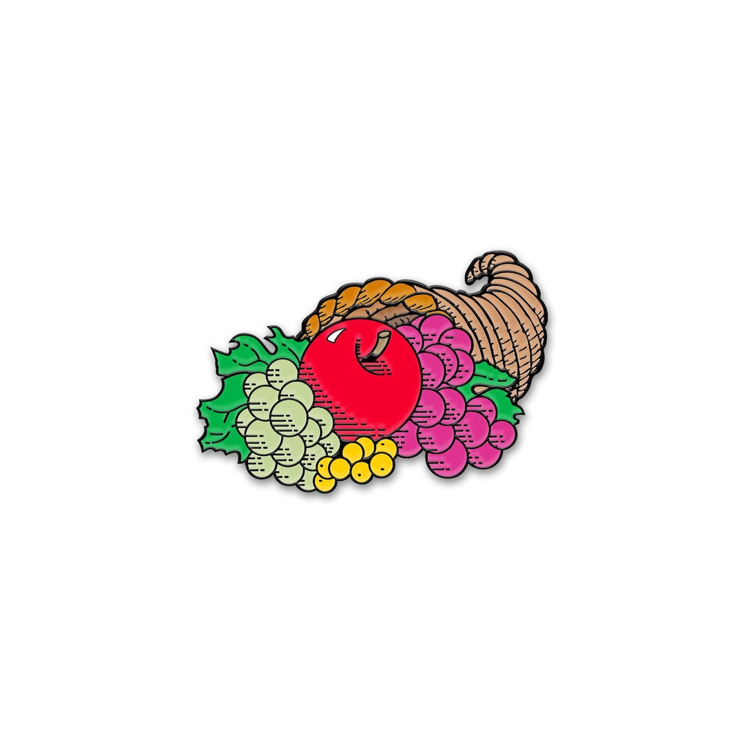 Fruit of the Loom Cornucopia Pin - Etsy
