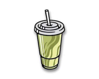 Iced Matcha Latte Pin