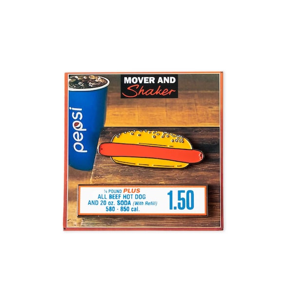 Costco Hot Dog Enamel Pin – Foodie Lapel Pin for Snack Lovers & Pin Collectors