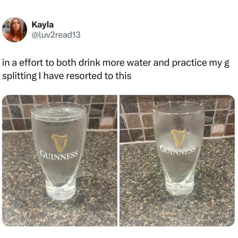 Split the G Guinness Pin