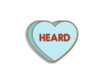 Heard Sweethearts Pin
