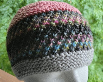 Knitted Beanie For Fall, Made To Order - You Pick The Colors!