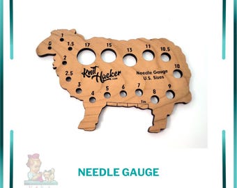 Sheep Knitting Needle Gauge (US Terms)