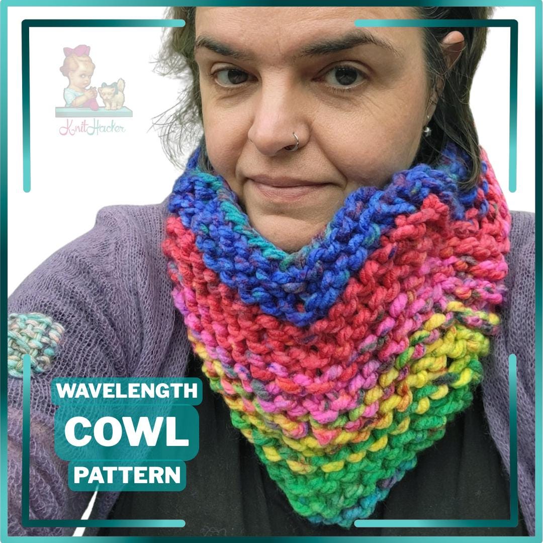 Wazelength Patterns Easy Wavelength Cowl Pattern for Knitters - Etsy