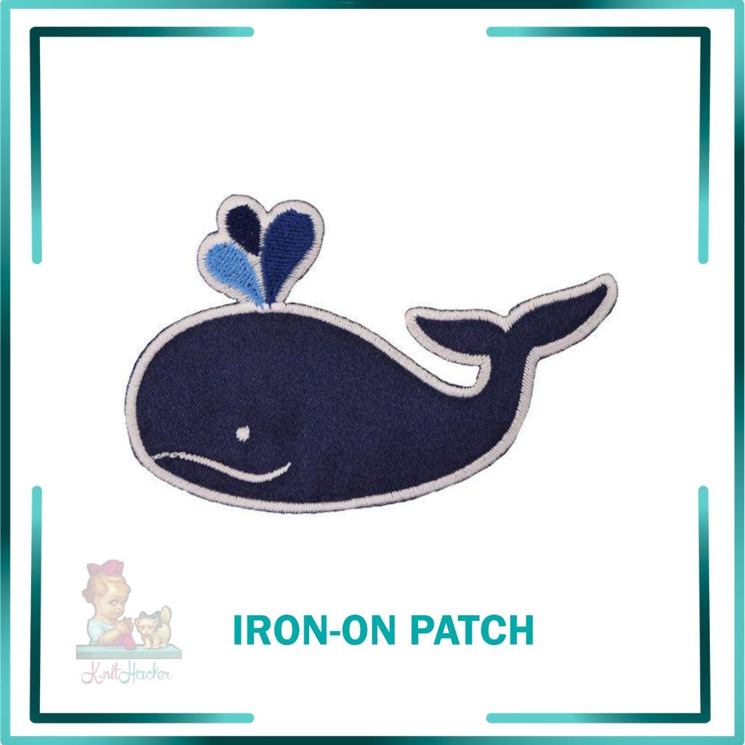 Embroidered Whale Patch, Colorful Applique, DIY Clothing Decoration ...