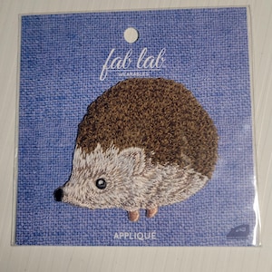 Gestickter Igel Aufnäher, Bügelbild, Tiere Applikation, DIY Kleidung Dekoration, lustige Applikation, Igel Accessoire für Outfits