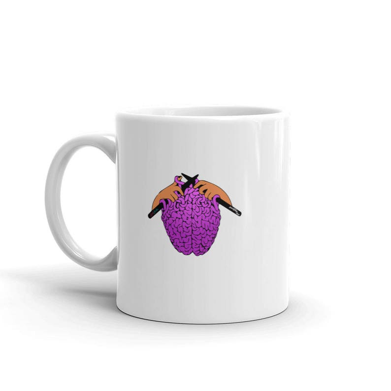 Knitting is Good for the Brain Mug Etsy