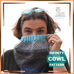Easy Sloped Infinity Cowl Pattern For Knitters