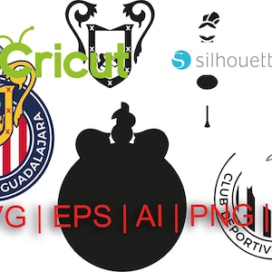 Puede incluir: Una colección de gráficos vectoriales con logotipos y emblemas. Incluye un emblema detallado con un escudo, texto y un fondo a rayas rojas y blancas. También incluye el texto "SVG | EPS | AI | PNG | JPG".