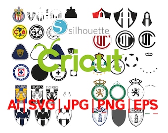 LIGA MX SHIELD popular teams (svg,ai,png,jpg) Separated by teams