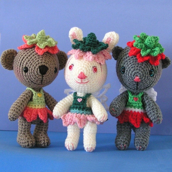 Crochet Pattern, Amigurumi Flower Fairies