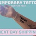 Custom Temporary Text Tattoos: Personalized for Weddings, Birthdays ...
