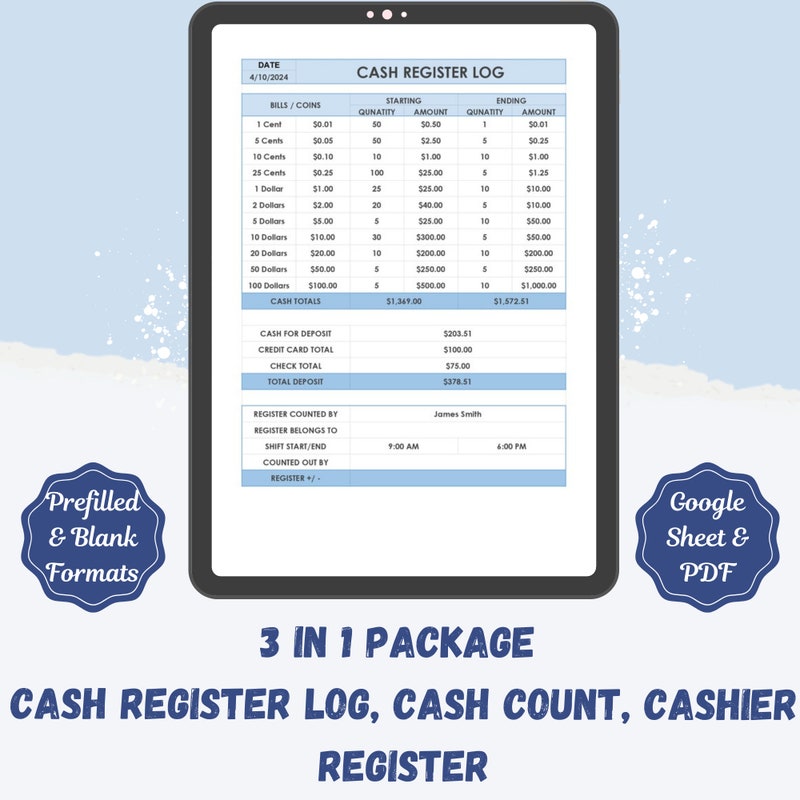 Cash Register Logs - Etsy