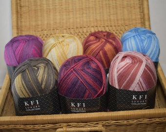 KFI Indulgence 6-ply Luxury Collection Yarn 150g 5.3 oz. Merino Cashmere  Knitting Fever International Made in Italy Sock Yarn (17)