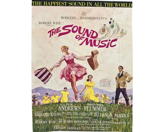 The Sound of Music 1965 Retro Movie Front Page Vintage Style 60s Ultra-Soft Micro Fleece Blanket
