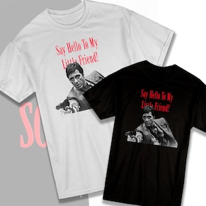Say Hello To My Little Friend!&#39; Tony Montana Heavy Cotton T-Shirt