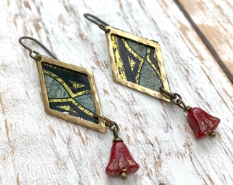 Gilded Garden earrings No. 17