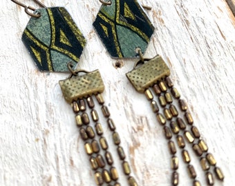 Gilded Garden earrings No. 9