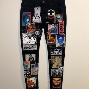 Pantaloni unici con toppe colorate - Semplici (LEGGI LA DESCRIZIONE) Unici 1 di 1