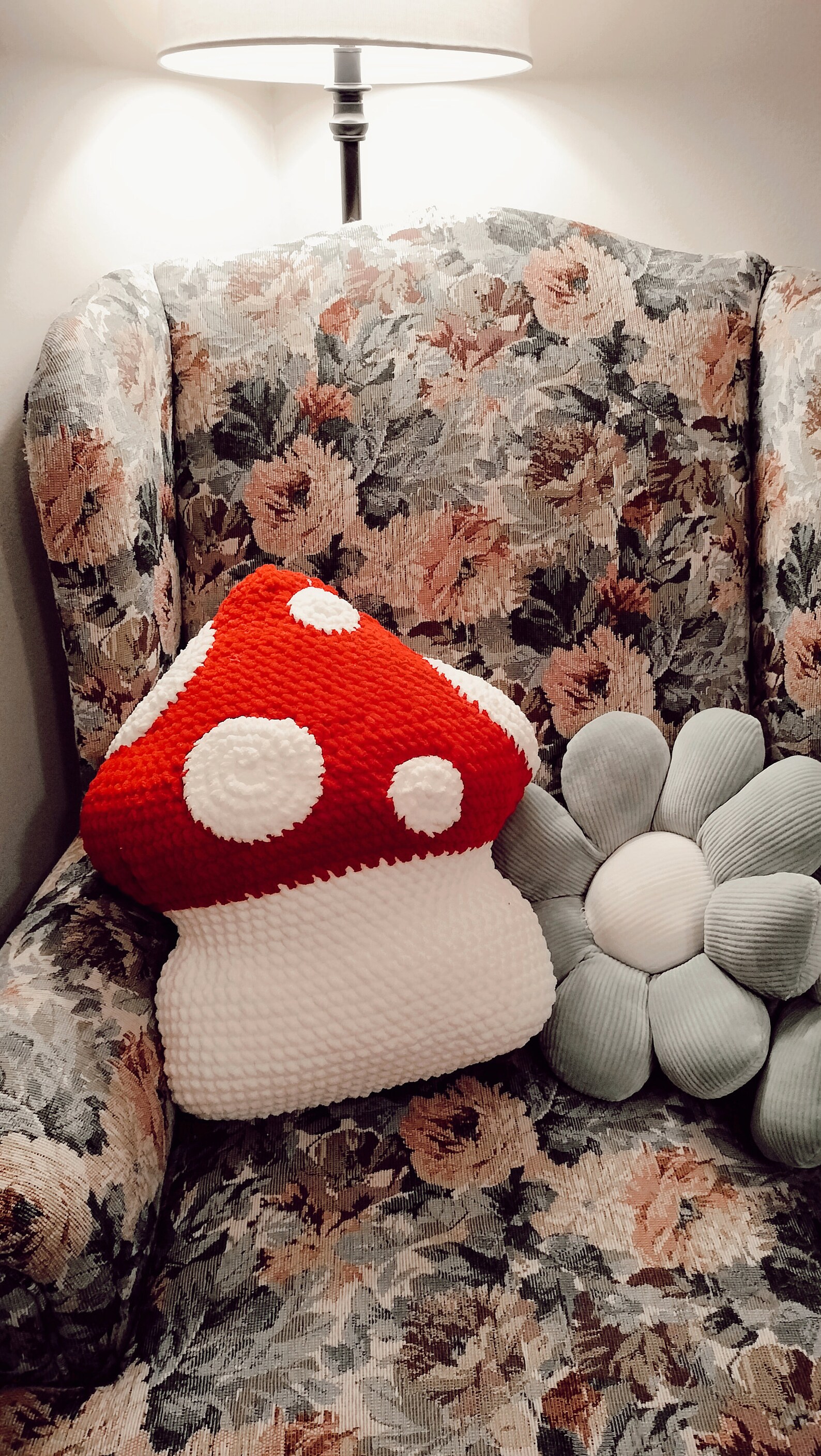 Mushroom Pillow Crochet Pattern Etsy