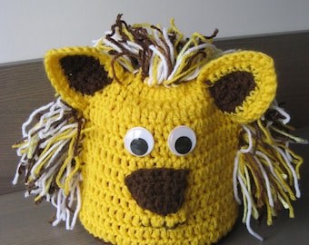 Little Lion Baby Crochet Beanie - Kids Beanie - Baby Beanie - Hand Crochet Hat - Crochet Beanie Hat - Child Beanie - Lion Cap - Animal Hat