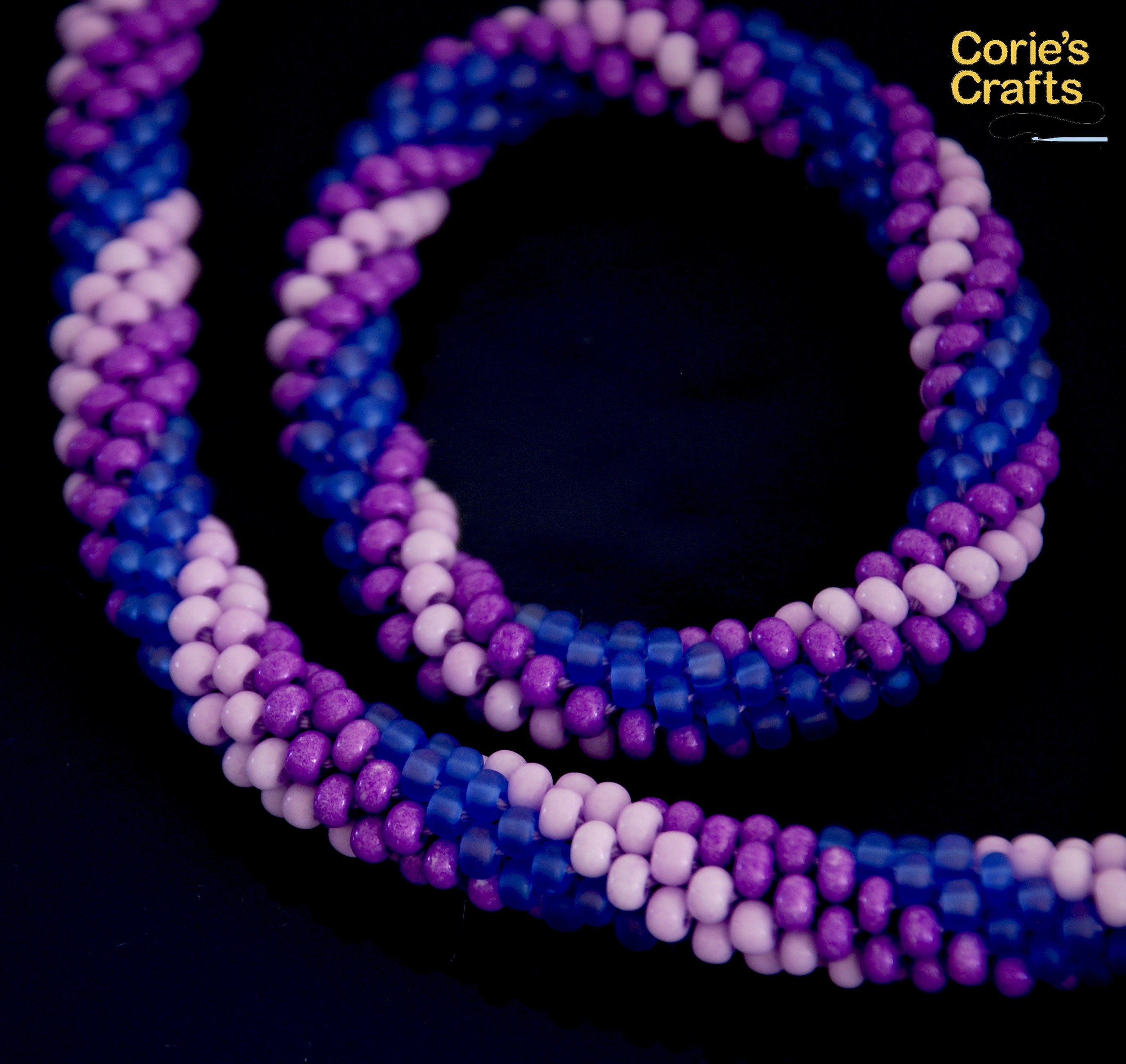 Handmade Beaded Hair Necklace in Yellow, Pink & Purple earrings and bracelet too A moment for this Mulan inspired pair of beaded floral  main image 2