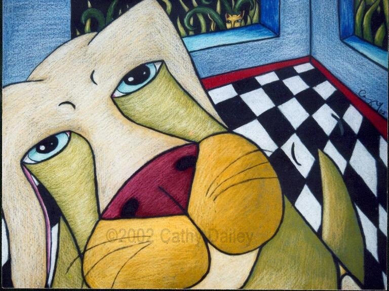 Dog Wall Art Cute Dog Print Gift for Dog Lover Funny Dog | Etsy