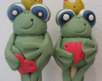 Frog Prince bamboo knitting needles FR3E US shipping green red valentine gift choose size customize personalized designer gift tool