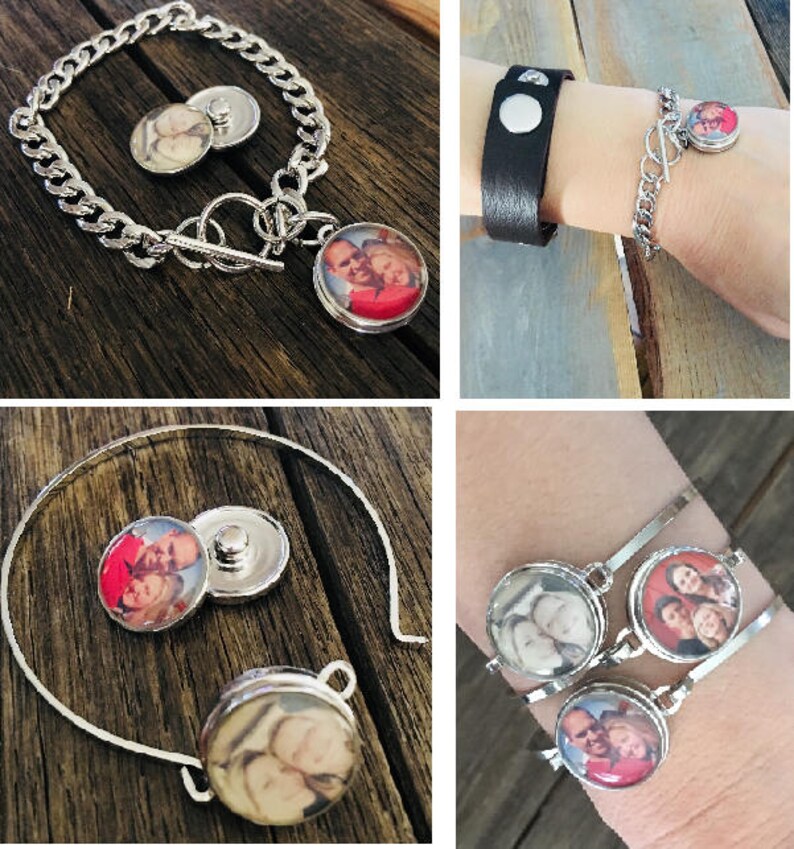 Personalized photo snap charm for noosa bracelet charm gingersnap ginger 18mm