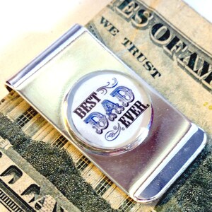 Personalized photo money clip billfold Great Father&#39;s Day Gift men mens metal Dad custom present