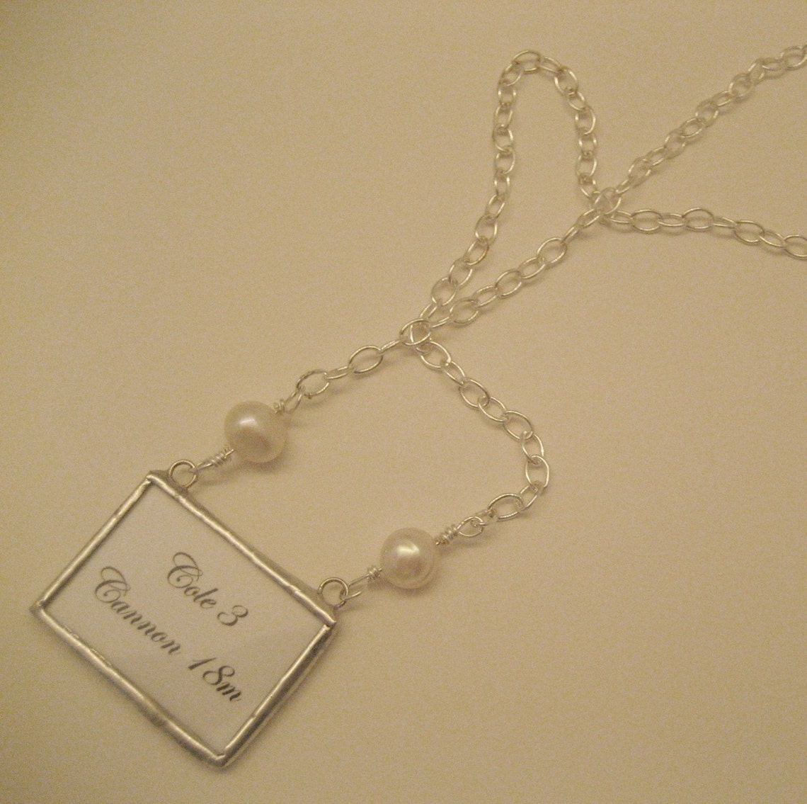 CUSTOM PHOTO Memory Keepsake Necklace Soldered Glass Pendant Etsy