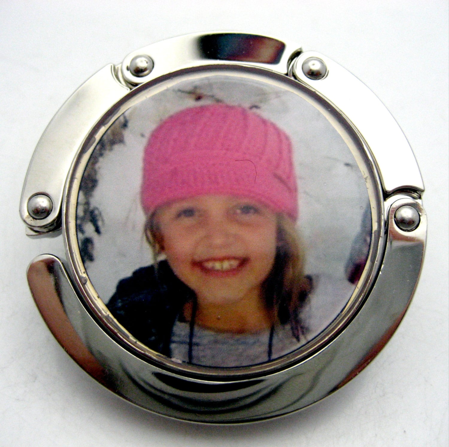 Photo Purse hanger personalized with your emailed photo word Etsy