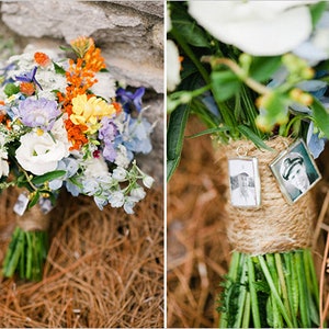 Custom WEDDING CHARM photo memory soldered glass personalized charms reversible with your 2 pictures or images toss bouquet boutonniere image 8