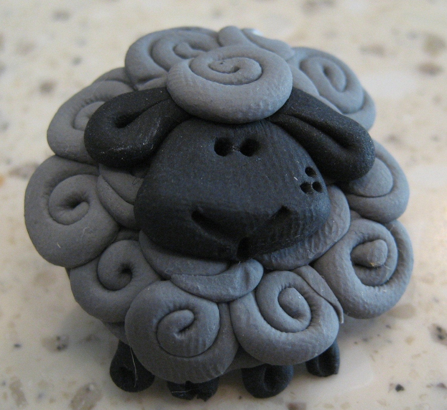 Designer Art Pin White or Black Sheep Pin Badge Brooch Great Knitting ...