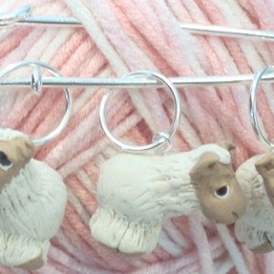 ALPACA Stitch markers, knitting or crochet, FR3E US Shipping, crafter's gift designer present charm pin llama christmas knitter image 5