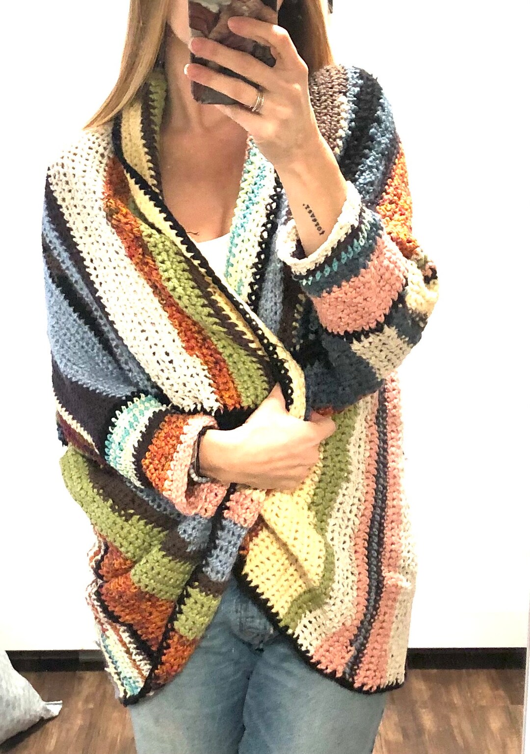 shawl collar cocoon cardigan