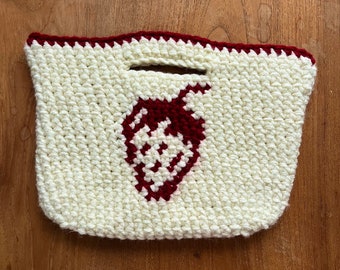 Crochet Strawberry Bag