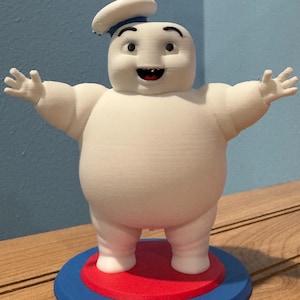 Mini Stay Puft Marshmallow Man – 3D Printed Ghostbuster Icon | Approx. 4" Tall