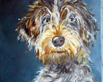 Custom Pet Portrait Oil Painting Realistic Dog and Cat Art Hand Painted Personalized from Pictures
