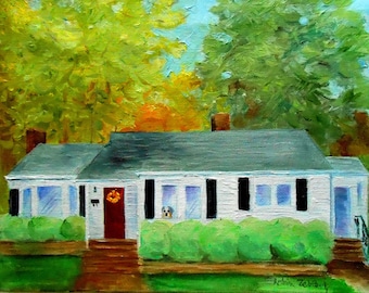 House Oil Painting Portrait Gift