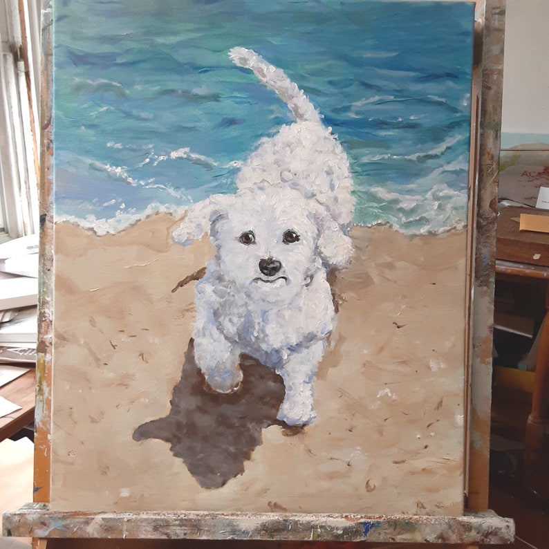Custom Pet Portrait Oil Painting Realistic Dog and Cat Art Hand Painted Personalized from Pictures image 9
