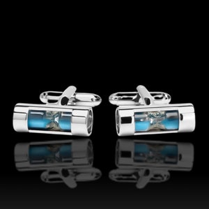 Hourglass Crystal Cufflinks