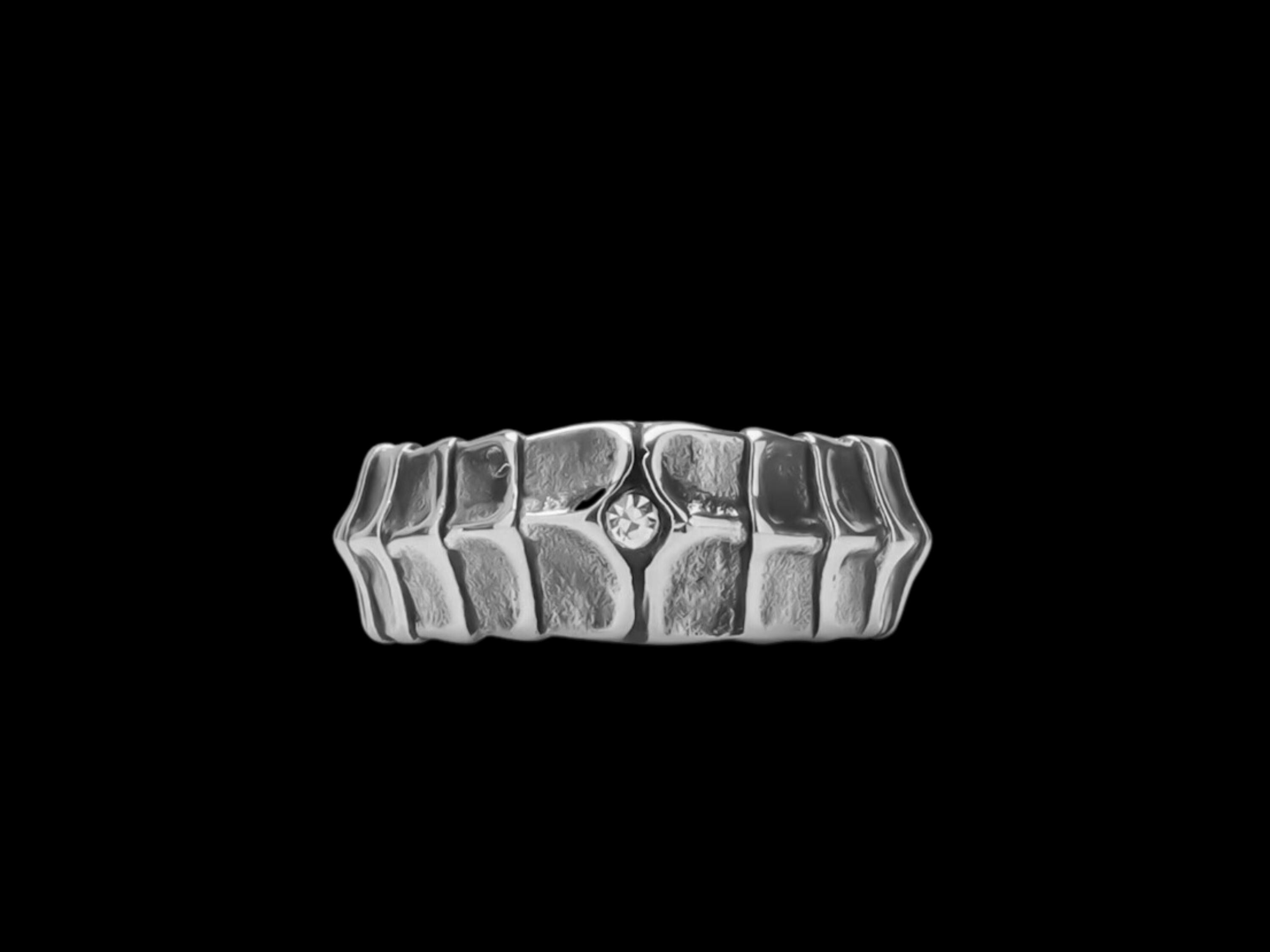 Snake Skin Pattern Rings Stainless Steel Snake Skin Ring | Exotic Snakeskin Pattern Stacking ...