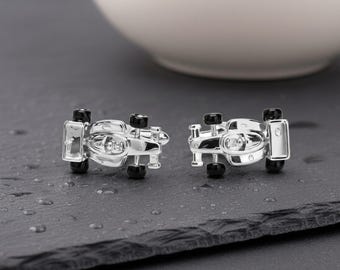 Sports Car Cufflinks for Men, Stainless Steel Racing Car Shirt Accessories, Groom Wedding Gifts