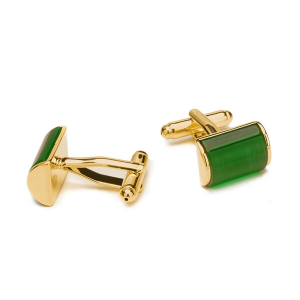 Gold Cuff Links With Initial Etsy