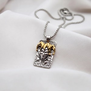 Two Face Necklace - Etsy