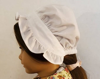 Colonial Round Eared Cap for American Girl and Other 18" Dolls